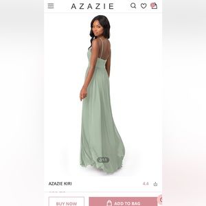 Azazie dusty sage bridesmaids dress never worn. NWT